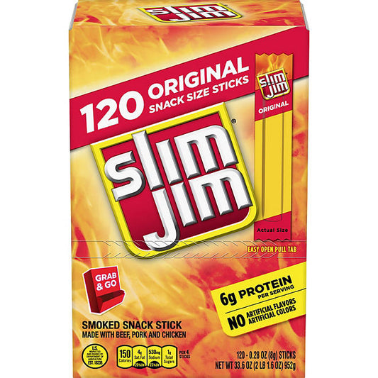 Slim Jim Original, 0.28 oz., 120 pk