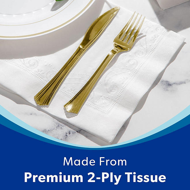 Member's Mark Ultra Premium 2-Ply White Napkins 6 pks., 110 napkins/pk