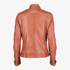 Women Classic Brown Leather Jacket